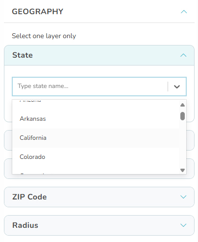 Choose State