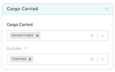 FMCSA Cargo Carried Data Include and Exclude