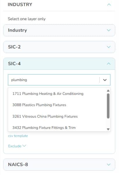 Search SIC and NAICS Keywords