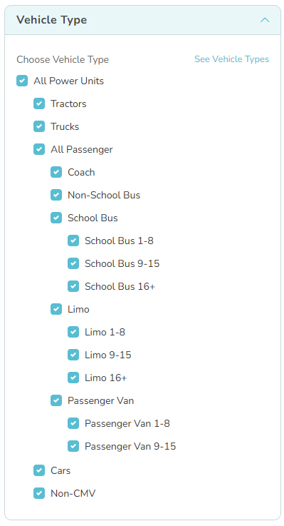 FMCSA SAFER Data Vehicle Type in ProsperFleet