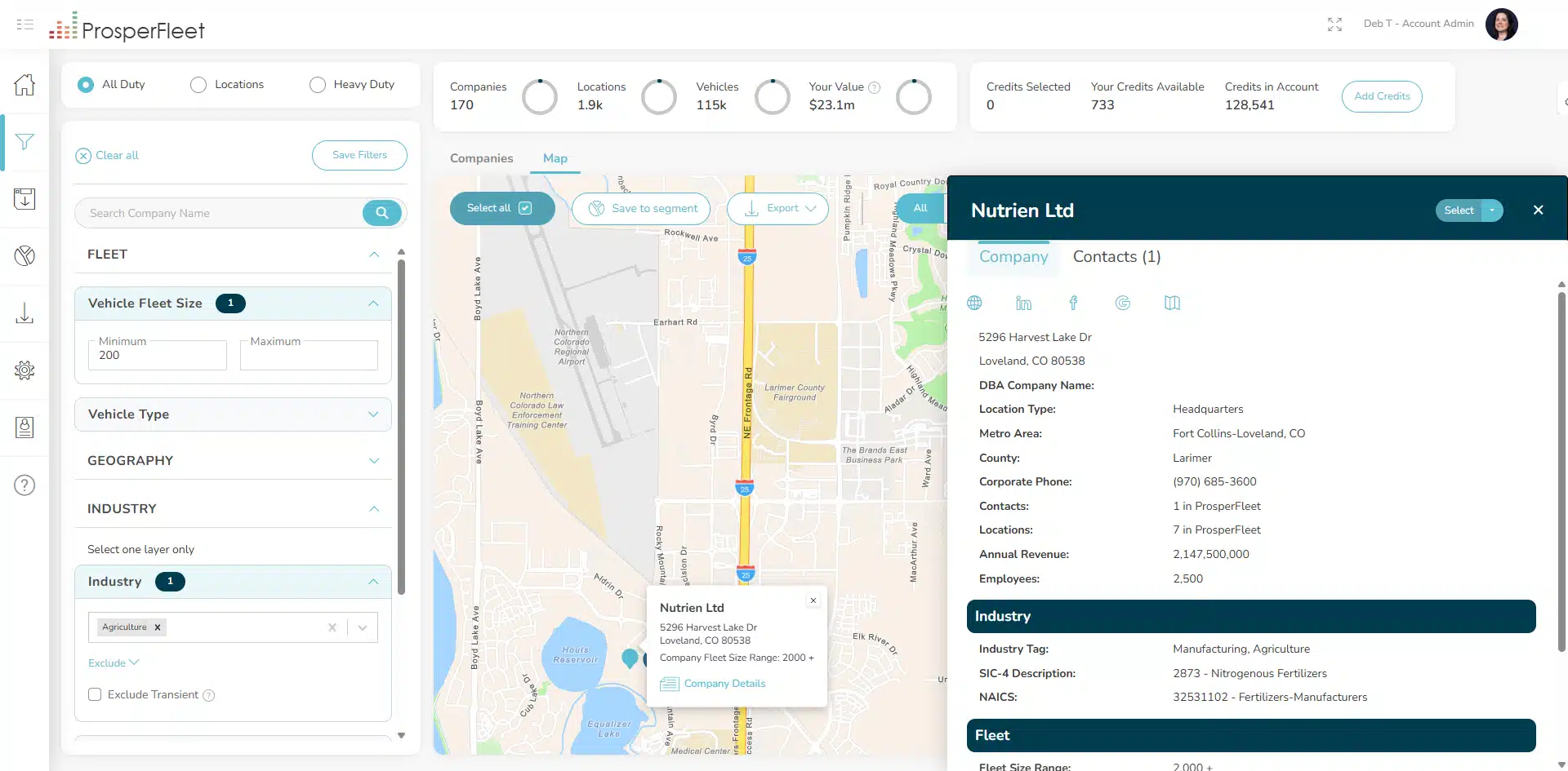 ProsperFleet Map Company Detail Slidein ProsperFleet Map Company Detail Slidein
