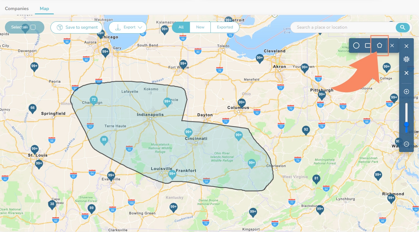 ProsperFleet Map Polygon Geofence