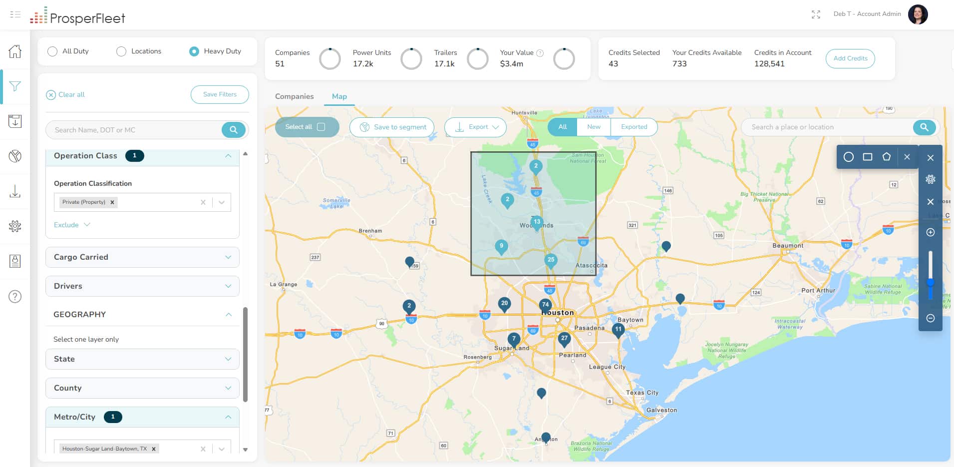 ProsperFleet Map Save to Segments Geofence ProsperFleet Map Save to Segments Geofence
