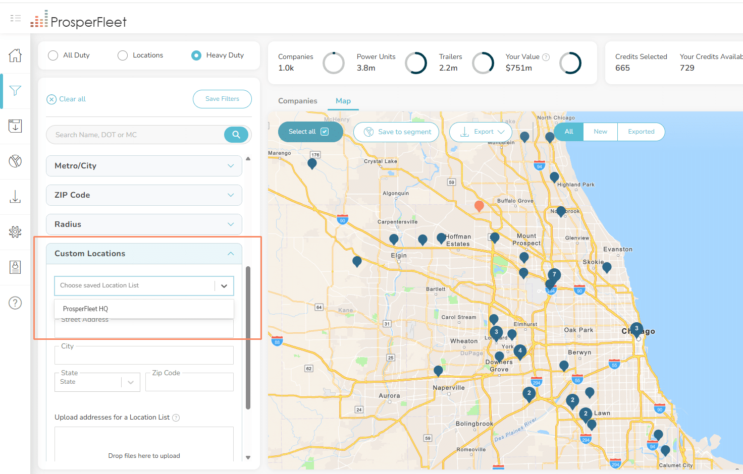 Choose Location List in Custom Location Filter Choose Location List in Custom Location Filter